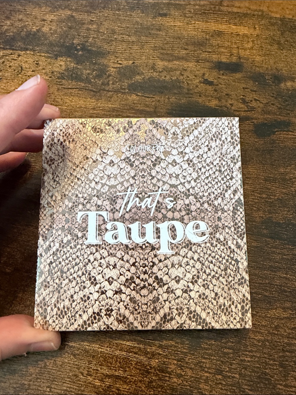 ColourPop Taupe Snake-Print Eyeshadow Palette